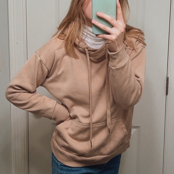 Tops - SOLD❤️ Tan Sweatshirt - Cotton